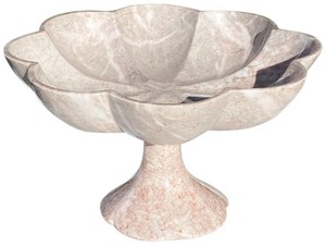 ชามลายนูนหรูหราพร้อมฐานเรซินสำหรับโต๊ะอาหารในโรงแรมเครื่องใช้บนโต๊ะอาหารสีเงินชามเสิร์ฟช็อคโกแลตและผลไม้ - Product Image 2