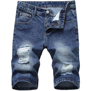 Shorts Casuales Modernos con Diseño Desgastado a la Moda, Material Suave y Transpirable, Perfectos para la Moda Urbana - Product Image 1