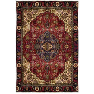 Tapis persan Tabriz unique en son genre, 12'4 x 8'0 - Product Image 1