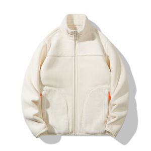 Chaqueta Cálida Reversible con Cuello Alto para Hombre y Mujer, Forro de Sherpa, Felpa Unisex, Abrigo Grueso de Felpa Tipo Piel de Visón para Invierno - Product Image 1