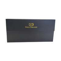 Vente en gros de boîte cadeau pour lunettes de soleil carton dur noir avec fermeture magnétique à rabat boîte en papier rigide carton gris