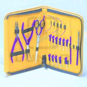 <b>Multi</b> Functional New Arrival Hair Extension <b>Tools</b> Kit in Lavender Silver Color With Customized Packaging & Labeling - Product Image 3