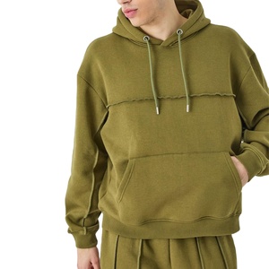 Vente en gros fabricant : Survêtement à capuche uni pour homme, style décontracté, délavé à l'acide, tendance, grande taille, écologique, hiver, impression par transfert thermique - Product Image 5