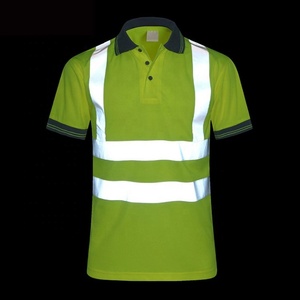 Polo de travail pour homme en polyester à manches longues, haute visibilité, personnalisable avec logo, pour la construction et l'ingénierie, séchage rapide - Product Image 3