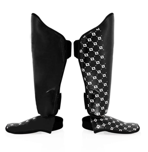 Protège-tibias durables de qualité supérieure pour coussinets de protection respirants MMA pour Kickboxing Muay Thai Karaté Taekwondo Arts martiaux - Product Image 4