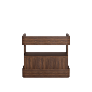 Modern Traditional Convertible 100% Teak Wood Indonesia-Made <b>Nightstand</b> for Bedroom Apartment Dining Furniture - Product Image 5