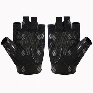 ถุงมือออกกำลังกายอเนกประสงค์ที่มีดีไซน์แบบครึ่งนิ้ว แผ่นรองเพิ่มการยึดเกาะ ยืดหยุ่นพอดี และสายรัดข้อมือที่สวมใส่สบาย - Product Image 5