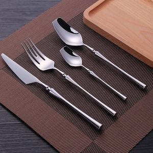 Modern Silver Stainless Steel Cutlery <b>Set</b> Hot Sale Premium <b>Flatware</b> <b>Set</b> Durable and Stylish Perfect for Luxury Dining Experience - Product Image 5