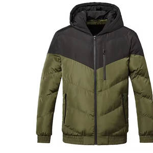 Chaqueta Acolchada Informal de Color Sólido para Hombre, Ropa de Calle, Nueva Moda, Chaqueta Acolchada Cortavientos para Hombre 2025 - Product Image 1