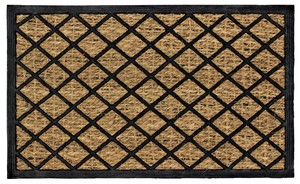 Felpudo de goma con borde cónico para puerta, Felpudo de lino con respaldo de goma, venta al por mayor - Product Image 2