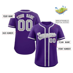 Uniformes de béisbol hechos de poliéster personalizados de nuevo estilo, uniformes de béisbol de costura de calidad superior y ajuste regular liso - Product Image 2