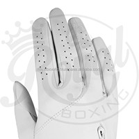 Gants de golf en cuir pour hommes/femmes, logo personnalisé, doux et respirant indonésie cabretta, accessoires de golf à main gauche
