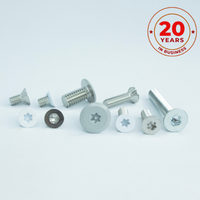 Vis Torx FINEFIX HARDWARE DIN 965, acier haute résistance, usinées avec précision, résistantes à la corrosion, tête fraisée plate, métriques