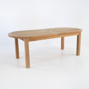 Ensemble de salle à manger en bois de teck table d'extension et 12 avec grand bois haut pour l'extérieur, ensembles de meubles de restaurant - Product Image 4