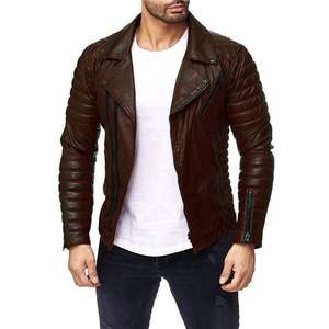 Veste en cuir de grande taille pour hommes manteau chaud d'hiver avec logo personnalisé vente en gros - Product Image 1