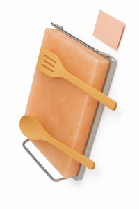 แผ่นหินเกลือหิมาลัยธรรมชาติสำหรับทำอาหาร ยี่ห้อ HIMALAYAN IMPEX พร้อมตะเกียบไม้ 2 อัน หนังสือสูตรอาหาร และของตกแต่งธีมตัวอักษร | - Product Image 2