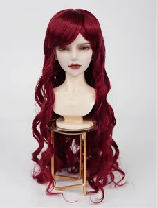 Synthetic Blonde Curly Doll Wigs Milk Silk Materials For 1/4 BJD Doll 18 Inch Doll