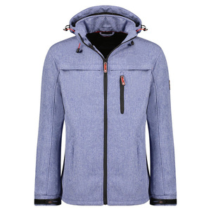 High Quality Outdoorwear Softshell Polyester Jacket for Men Indemand <b>Water</b> & Windproof Hooded Jacket With Customize Embroidery - Product Image 1