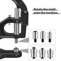 Machine à œillets manuelle avec 3000 œillets pour l'installation d'œillets de 1/4, 3/8 et 1/2 pouces