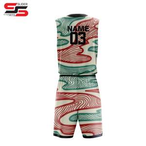 Bonne qualité hommes uniformes de basket-ball couleur personnalisée Sublimation et imprimé à la mode shorts de basket-ball uniformes - Product Image 2