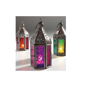 Decorative Iron <b>Large</b> Outdoor Metal <b>Candle</b> <b>Lantern</b> With Metal Handle for Lightning Home and Interior Decoration - Product Image 2
