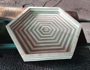 ถาดเสิร์ฟอาหารถาดเสิร์ฟช็อคโกแลตถาดเสิร์ฟจานตกแต่งจานจานสไตล์โมร็อกโกแบบใหม่สลักลายกระดูกโดยงานฝีมือ HF - Product Image 2