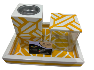 Ensemble de brûleur de pâtisserie de haute qualité avec boîte et plateau et plateau de service d'incrustation d'os ensemble de cuisson pour la décoration de la maison brûleur d'encens à cône - Product Image 4