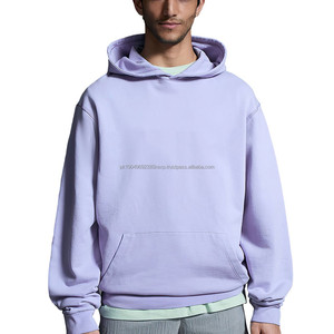 เสื้อฮู้ดดี้ผู้ชายงาน EXPO เดือนมีนาคม ผลิตตามสั่ง ไม่มีเชือกผูก สไตล์สตรีทแวร์ ทรงโอเวอร์ไซส์ ผ้าฝ้าย ไหล่ตก เสื้อฮู้ดดี้ครอป - Product Image 2