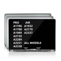 Assemblée d'affichage d'écran d'affichage à cristaux liquides d'ordinateur portable pour MacBook Retina 13 A1706 A1708 A1989 A2159 A2251 A2337 A2338 A1707