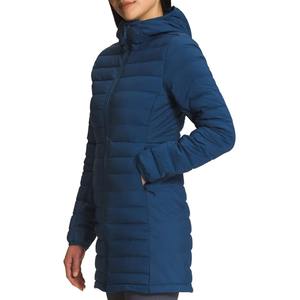 Veste d'hiver matelassée longue en tricot pour femme, imperméable, à capuche, écologique, respirante, style décontracté - Product Image 5