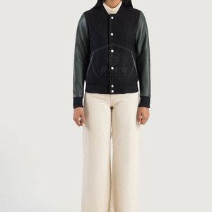 แจ็คเก็ตเลตเตอร์แมนผู้หญิงคุณภาพสูง ดีไซน์โดดเด่น แจ็คเก็ตฤดูหนาวคุณภาพเยี่ยมสำหรับผู้หญิงในราคาประหยัด - Product Image 4