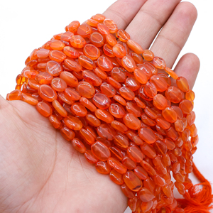 Precio al por mayor hecho a mano 11 líneas cabujón cornalina Natural corte curativo cuentas de piedras preciosas hebra para fabricación de joyas fabricante - Product Image 2