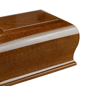 Urna de madera de estilo americano OEM marrón al mejor color para urna humana con tornillo recién llegado de Vietnam para suministros funerarios - Product Image 3