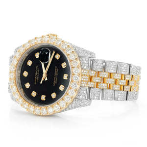 Luxury Stainless Steel Moissanite <b>Quartz</b> Movement Fashion <b>Watch</b> for <b>Men</b> Factory Wholesale - Product Image 2