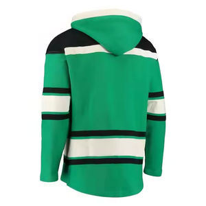 Custom Unique <b>Hoodie</b> Hockey <b>Hoodie</b> 100% Cotton Tackle Twill Team Ice Hockey Jersey with Hood Lace up Hockey Jersey - Product Image 6