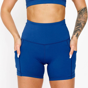 Nueva llegada logotipo personalizado al por mayor de las mujeres sin mangas camiseta y pantalones cortos gimnasio fitness mujeres conjunto - Product Image 6