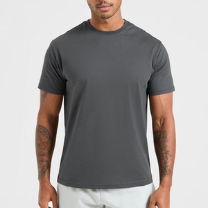 Camiseta informal de manga corta para hombre de alta calidad, ropa de calle de ajuste Regular con logotipo personalizado, tela de punto con patrón de letras - Product Image 4