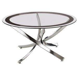 โต๊ะข้างโซฟาตกแต่งด้วยโลหะชุบนิกเกิลโต๊ะกาแฟรูปร่างและขนาดตามสั่งสำหรับบ้านและโรงแรมคาเฟ่ร้านอาหาร - Product Image 6