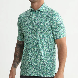 OEM por encargo de alta calidad 180 gramos de secado rápido de los hombres para Polos Color sólido en blanco sublimado Streetwear Casual transpirable - Product Image 3