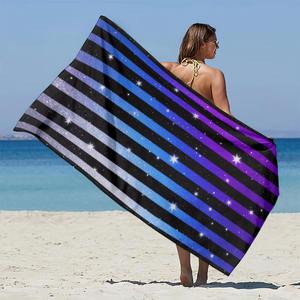 Serviettes de plage d'été en coton léger, séchage rapide, de haute qualité, nouveau design, logo personnalisé, vente en gros, best-seller - Product Image 1