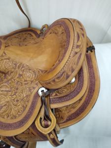 ADEEFA Premium Tan Emballage personnalisé 100% cuir pur selle anglaise Style occidental équitation taille personnalisable arbre en plastique - Product Image 3