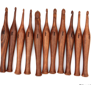 Los mejores ganchos de ganchillo de madera hechos a mano Premium ecológicos, pulido suave para una costura fácil - Product Image 3