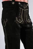 Celana Lederhosen Kulit Suede Ringan Pria, Antiangin, Bernapas, Ukuran Besar, Logo Cetak, Pinggang
