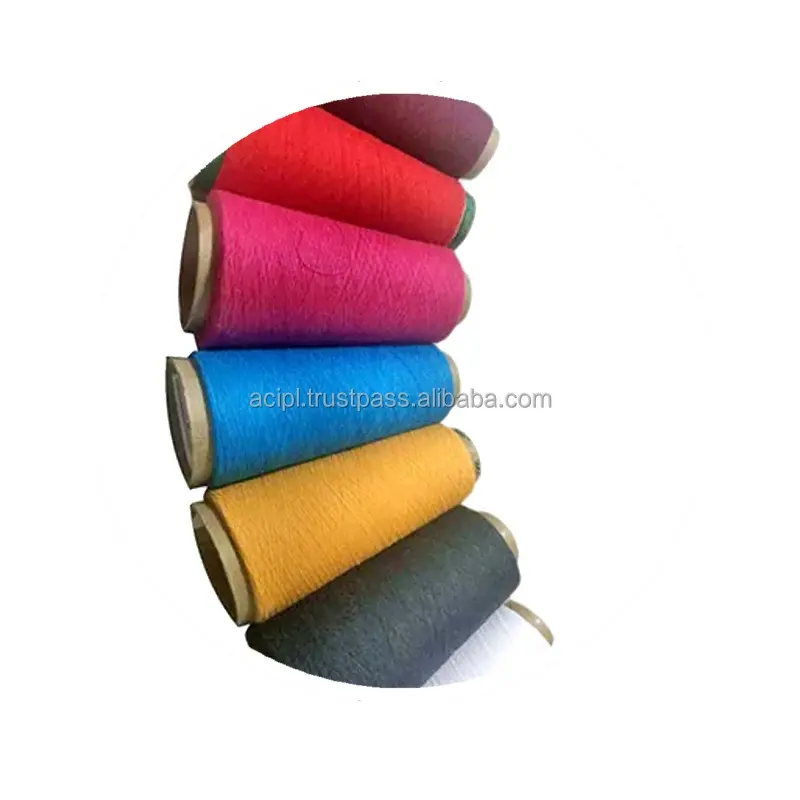 20s/2リサイクルカラー染色糸手編み用かぎ針編み織り糸