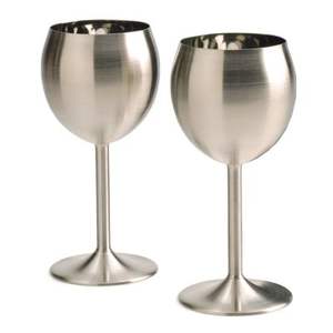 Custom Stemmed Metal Wine <b>Glass</b> Unique Wine Goblets Stainless Steel Wine <b>Glasses</b> <b>Set</b> for Party Office Wedding Anniversary - Product Image 5