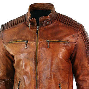 แจ็คเก็ตหนัง PU สีดำเงา ดีไซน์ใหม่ ทรงเข้ารูป แต่งซิปสองข้าง คอตั้ง สไตล์ไฮสตรีท สำหรับฤดูหนาว - Product Image 3