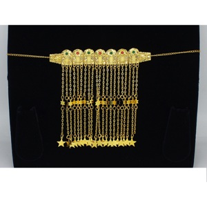 Martasha designer islamique ramadan spécial plaqué or EAU bijoux spécial dubai bijoux collier boucle d'oreille ensemble arabe bijoux - Product Image 2