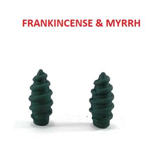 Natural Frankincense & Myrrh Screw <b>Backflow</b> <b>Incense</b> <b>Cones</b> Wholesale Supply at Leading Price ( Green ) - Product Image 1