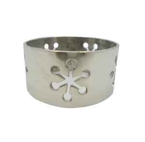 Meilleure vente porte-serviettes de forme ronde en aluminium fini nickel porte-serviettes de table pour restaurant fait à la main personnalisé - Product Image 2