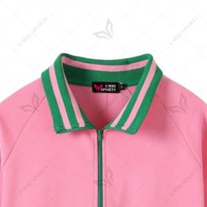 Sudadera unisex con cremallera AKA Quarter, ropa griega de punto personalizada, estampado en relieve para Sorority Fantarnity Stand para - Product Image 5